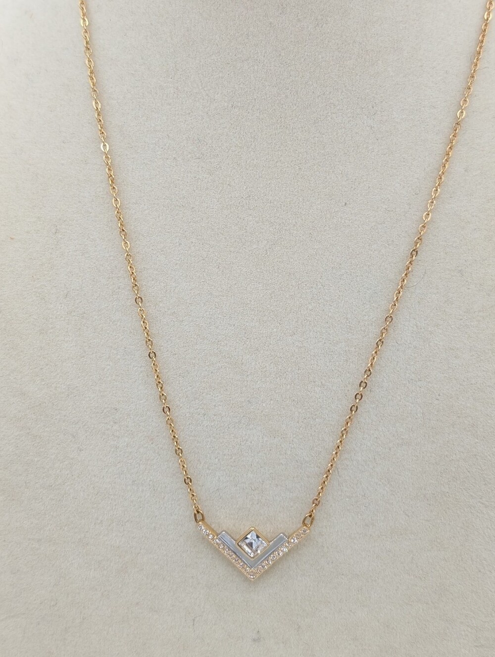 Swarovski V Shaped Pendant Necklace